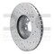 Dynamic Friction Co BRAKE ROTOR DRILLED AND SLOTTED SILVER 631-31108L - alternate 4